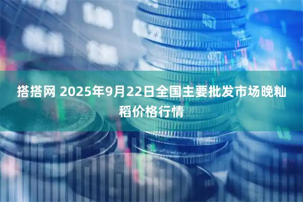 搭搭网 2025年9月22日全国主要批发市场晚籼稻价格行情
