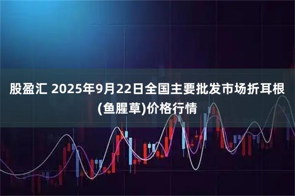 股盈汇 2025年9月22日全国主要批发市场折耳根(鱼腥草)价格行情
