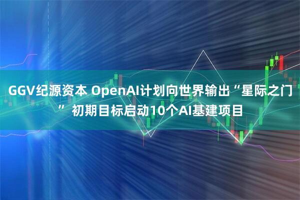 GGV纪源资本 OpenAI计划向世界输出“星际之门” 初期目标启动10个AI基建项目